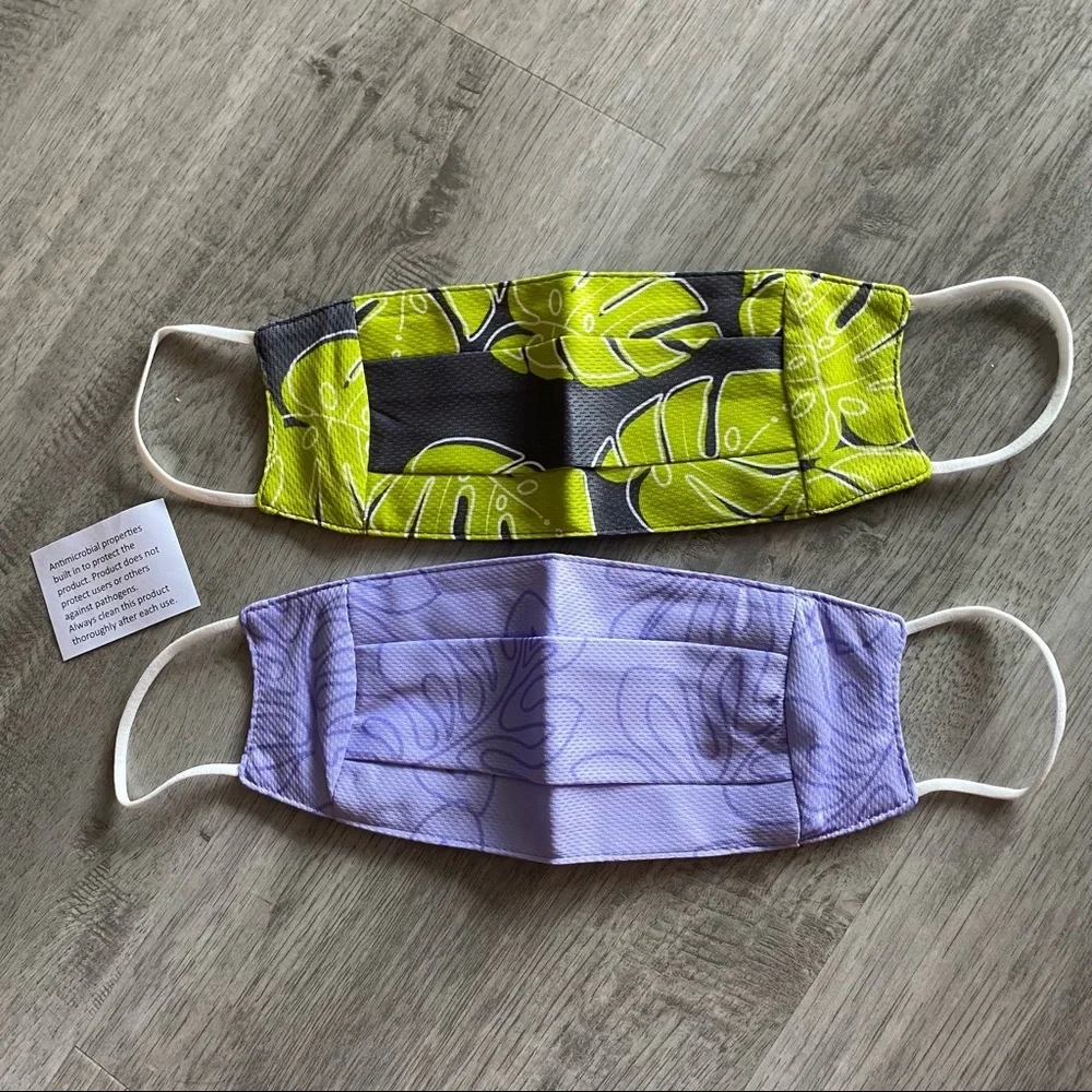 Brand New Hawaiian Print Face Masks